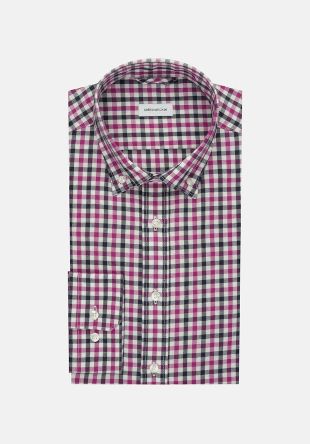 Slim Flanellhemd Karo in Rosa/Pink | Seidensticker Onlineshop