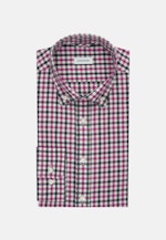 Flannel shirt in Slim with Button-Down-Collar in Pink |  Seidensticker Onlineshop