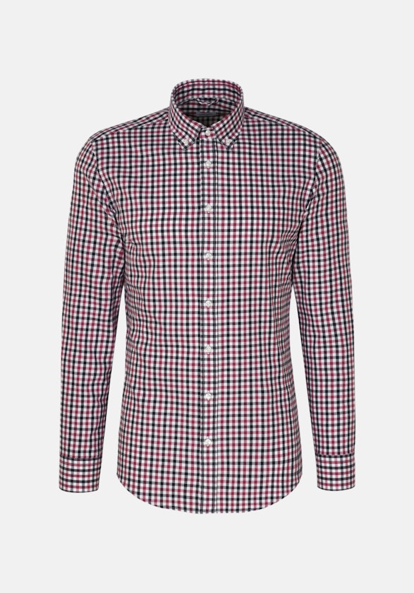 Slim Flanellhemd Karo in Rosa/Pink | Seidensticker Onlineshop