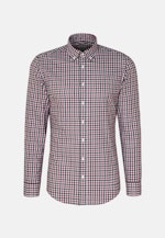 Flannel shirt in Slim with Button-Down-Collar in Pink |  Seidensticker Onlineshop