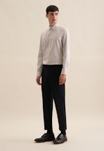 Flanell Flanellhemd in Slim mit Button-Down-Kragen in Braun |  Seidensticker Onlineshop