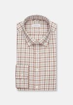 Slim Flanellhemd Karo in Braun |  Seidensticker Onlineshop