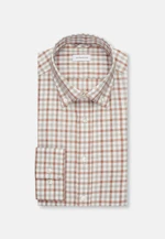 Slim Chemise en flanelle carreaux in Marron |  Seidensticker Onlineshop