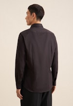 Shaped Business Hemd Uni in Schwarz |  Seidensticker Onlineshop