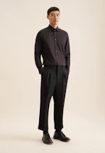 Shaped Business Hemd Uni in Schwarz |  Seidensticker Onlineshop