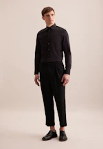 Shaped Business shirt Uni in Black |  Seidensticker Onlineshop