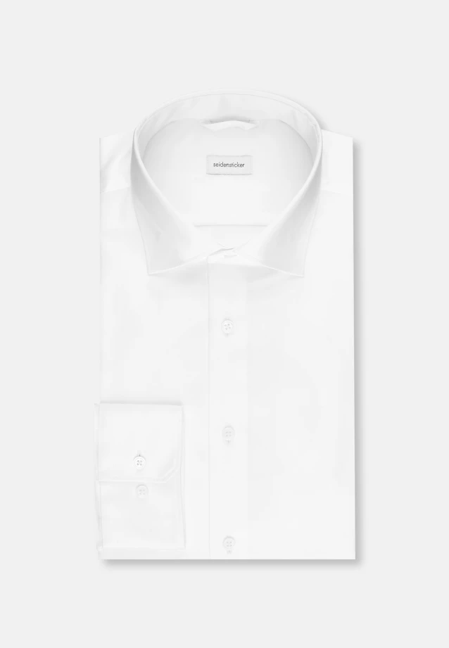 Shaped Business Hemd Uni in Weiß |  Seidensticker Onlineshop