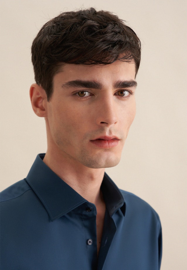 Shaped Business Hemd Uni in Türkis |  Seidensticker Onlineshop