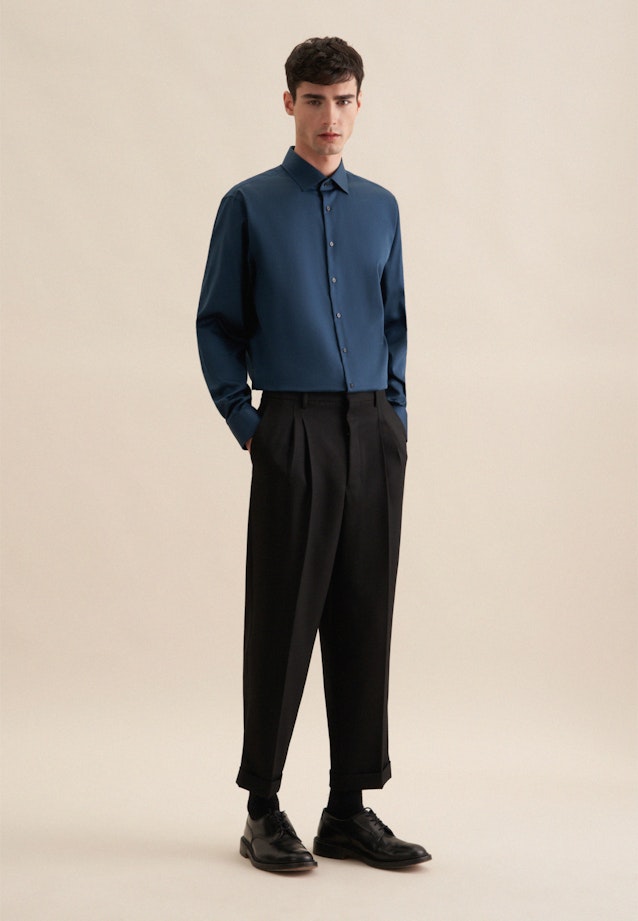 Shaped Business Hemd Uni in Türkis |  Seidensticker Onlineshop