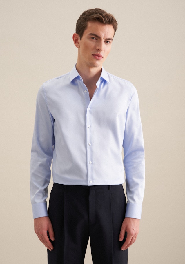 Shaped Business Hemd Uni in Hellblau | Seidensticker Onlineshop