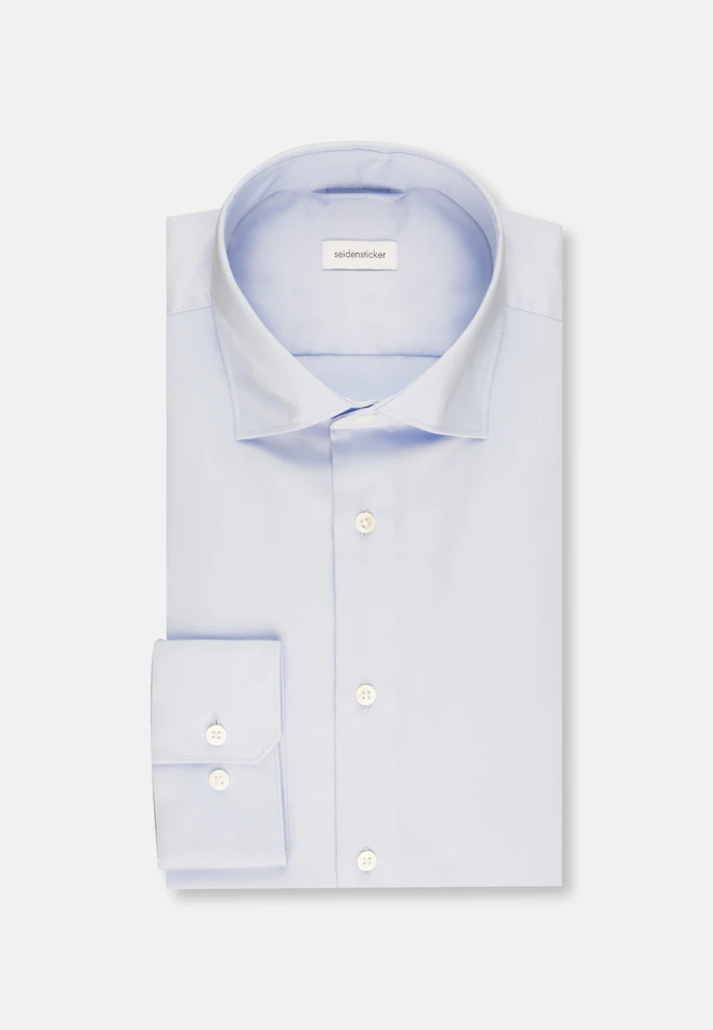 Shaped Business shirt Uni in Light Blue | Seidensticker online shop
