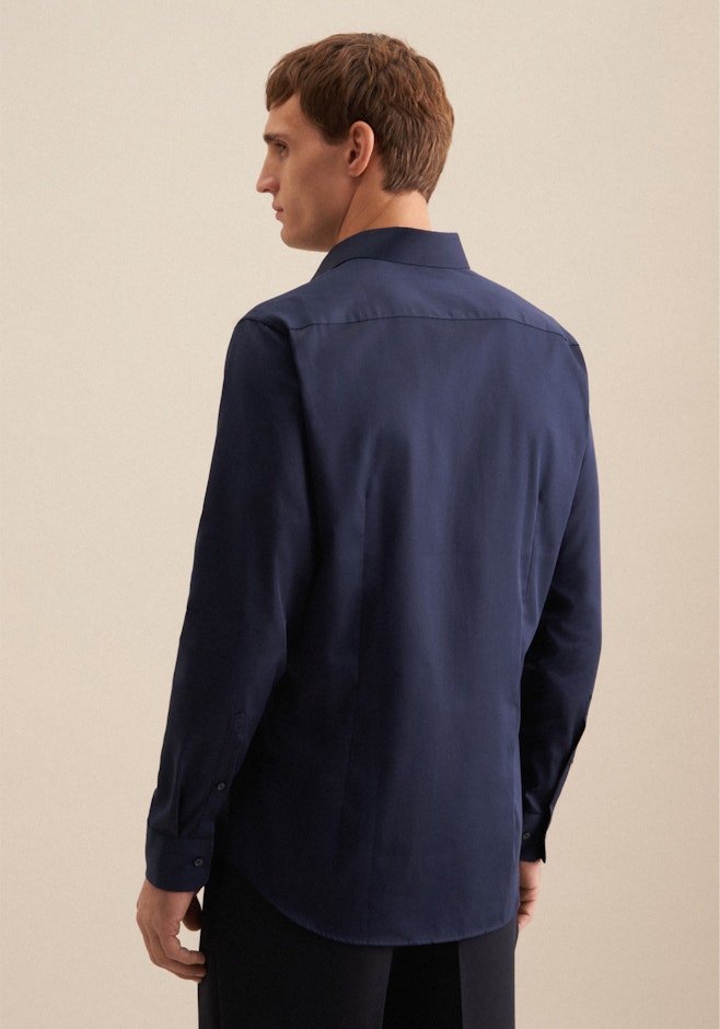 Shaped Business Hemd Uni in Dunkelblau | Seidensticker Onlineshop