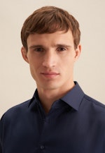 Shaped Business shirt Uni in Dark Blue |  Seidensticker Onlineshop