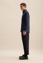 Shaped Business shirt Uni in Dark Blue |  Seidensticker Onlineshop