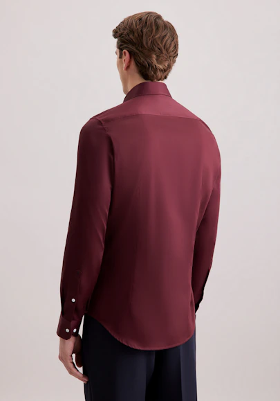 Shaped Chemise d'affaires Uni in Rouge | Seidensticker Onlineshop
