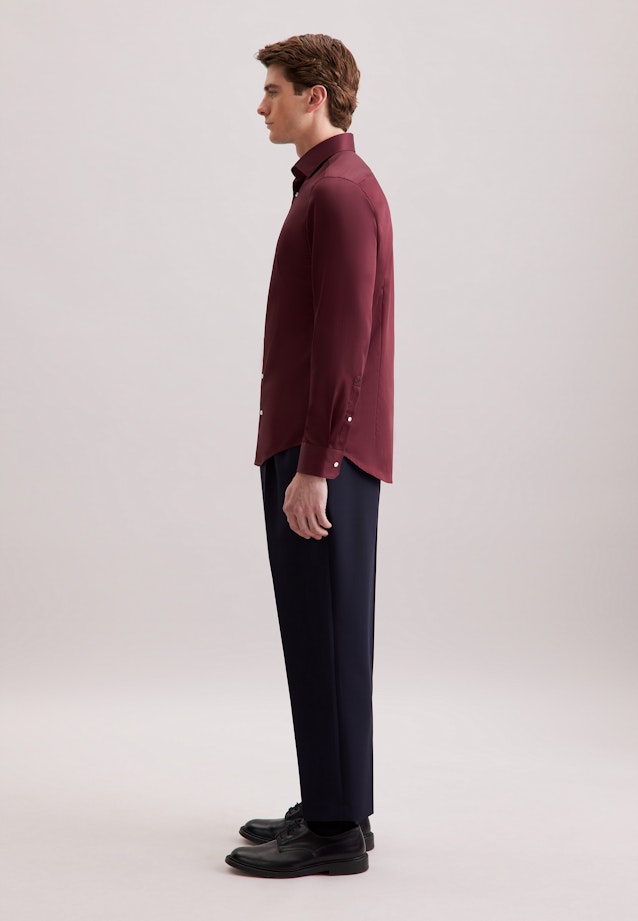 Shaped Business Hemd Uni in Rot |  Seidensticker Onlineshop