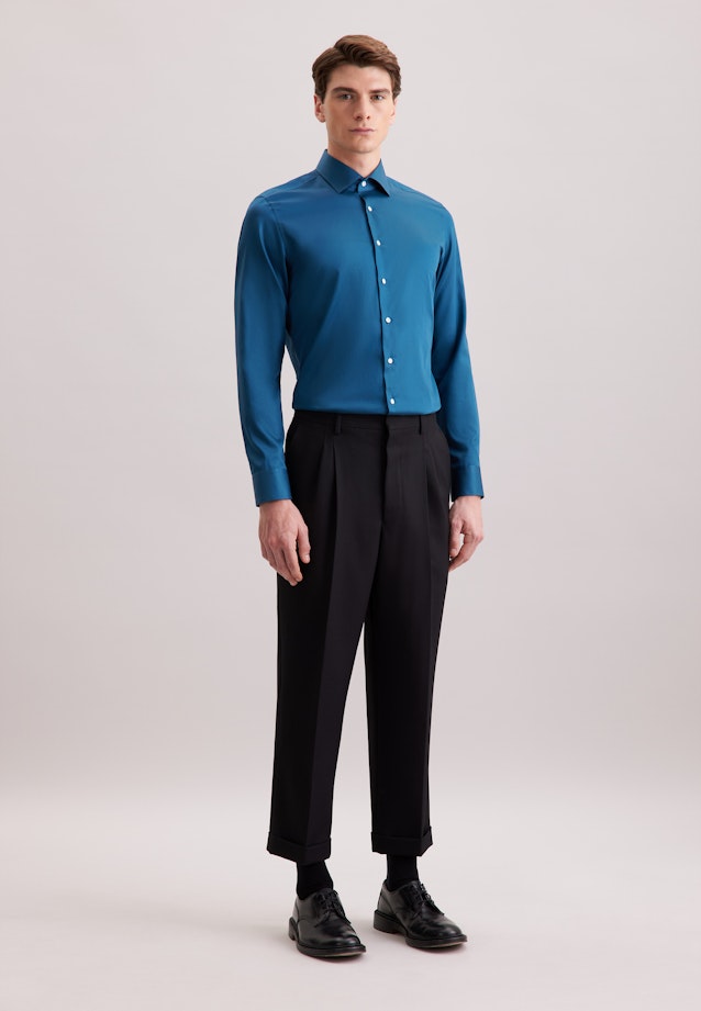 Shaped Business shirt Uni in Grün |  Seidensticker Onlineshop