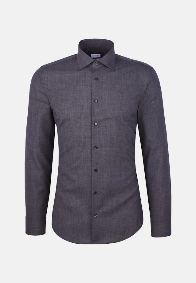 Shaped Business Hemd Uni in Grau |  Seidensticker Onlineshop