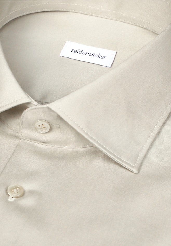 Shaped Business Hemd Uni in Beige | Seidensticker Onlineshop