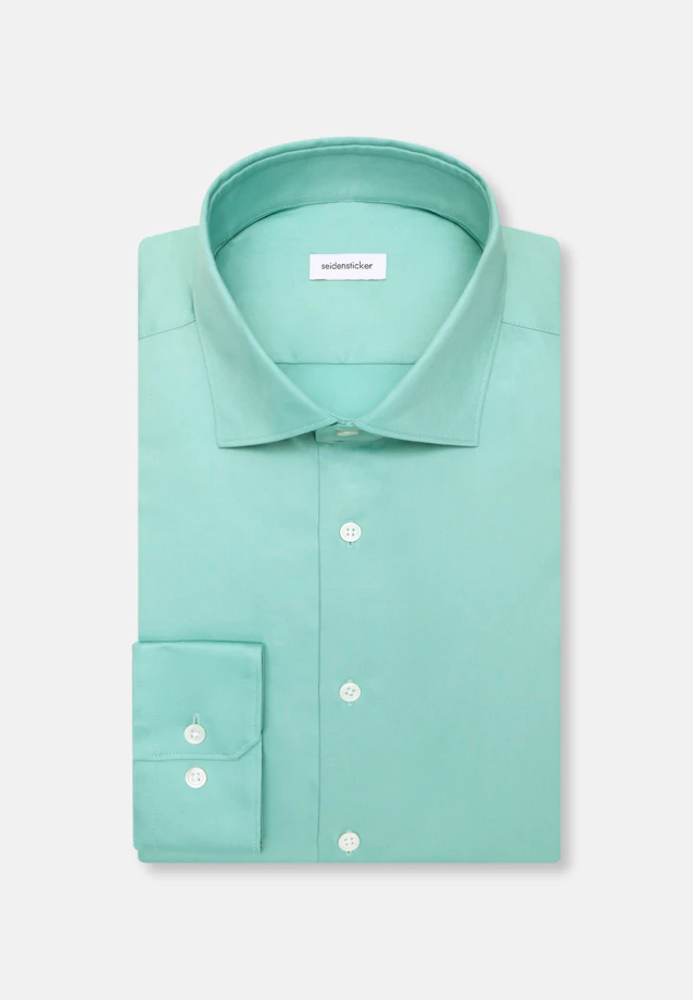 Shaped Business shirt Uni in Grün |  Seidensticker Onlineshop