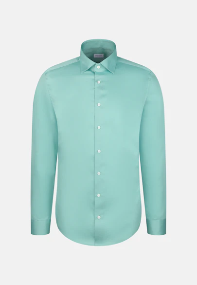 Shaped Business shirt Uni in Grün |  Seidensticker Onlineshop