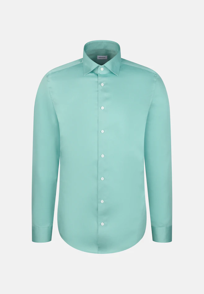 Shaped Business shirt Uni in Grün | Seidensticker online shop