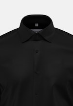 Chemise Business Shaped Satin Col Kent in Noir |  Seidensticker Onlineshop