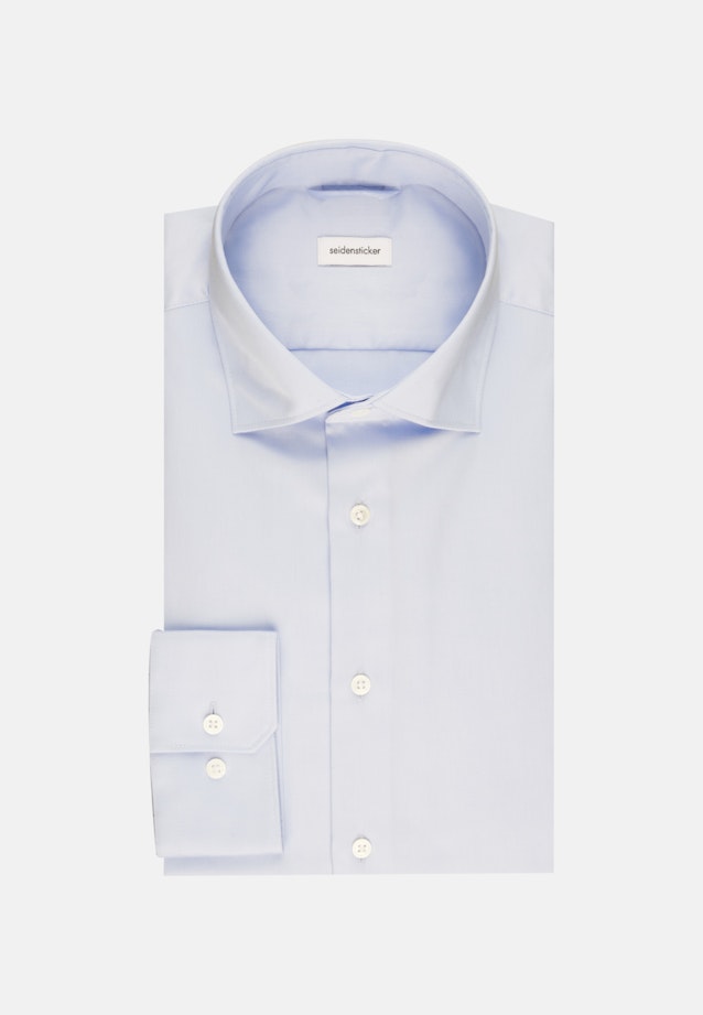 Chemise Business Shaped Satin Col Kent in Bleu Clair |  Seidensticker Onlineshop