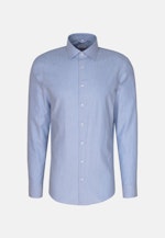 Flannel shirt in Shaped with Kent-Collar in Light Blue |  Seidensticker Onlineshop