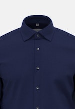 Shaped Flannel shirt Uni in Dark Blue |  Seidensticker Onlineshop
