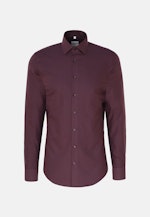 Flannel shirt in Shaped with Kent-Collar in Purple |  Seidensticker Onlineshop