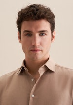 Shaped Flanellhemd Uni in Braun |  Seidensticker Onlineshop