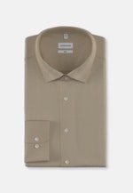 Shaped Flannel shirt Uni in Brown |  Seidensticker Onlineshop