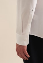 Chemise en flanelle Shaped Flanelle Col Kent in Blanc |  Seidensticker Onlineshop