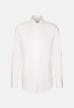 Chemise en flanelle Shaped Flanelle Col Kent in Blanc |  Seidensticker Onlineshop