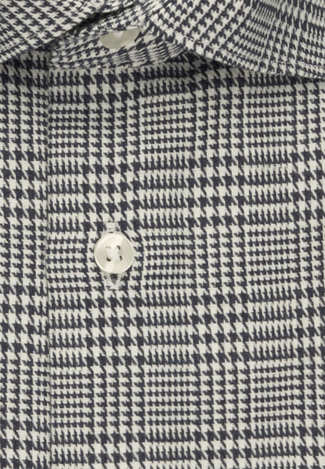 Shaped Chemise en flanelle carreaux in Bleu Foncé |  Seidensticker Onlineshop