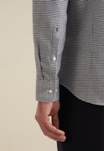 Shaped Chemise en flanelle carreaux in Bleu Foncé |  Seidensticker Onlineshop