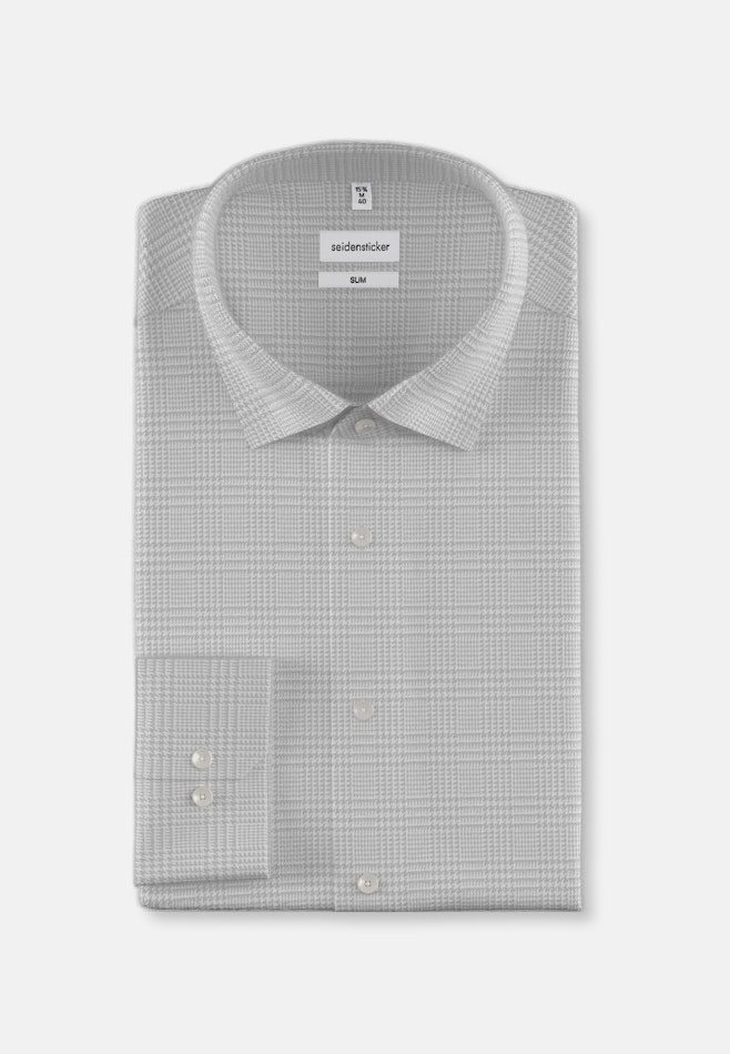 Shaped Chemise en flanelle carreaux dans Gris | Boutique en ligne Seidensticker