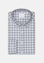 Flanell Flanellhemd in Shaped mit Button-Down-Kragen in Dunkelblau |  Seidensticker Onlineshop