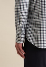 Flanellen hemd in Shaped with Button-Down-Kraag in Groen |  Seidensticker Onlineshop