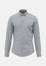 Flannel shirt in Shaped with Button-Down-Collar in Green |  Seidensticker Onlineshop