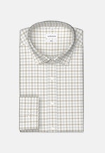 Chemise en flanelle Shaped Flanelle Col Boutonné in Marron |  Seidensticker Onlineshop