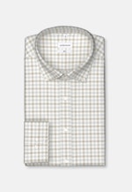 Shaped Flannel shirt Check in Brown |  Seidensticker Onlineshop