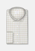 Shaped Flanellhemd Karo in Braun |  Seidensticker Onlineshop