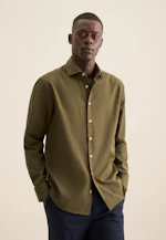 Regular Casual Hemd Uni in Grün |  Seidensticker Onlineshop