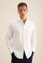 Regular Casual Hemd Uni in Blanc |  Seidensticker Onlineshop