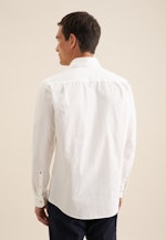 Regular Casual Hemd Uni in Blanc |  Seidensticker Onlineshop