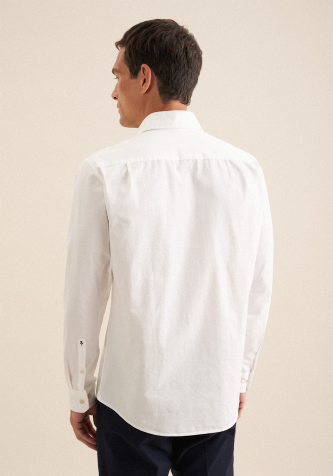 Regular Casual Hemd Uni in Weiß | Seidensticker Onlineshop