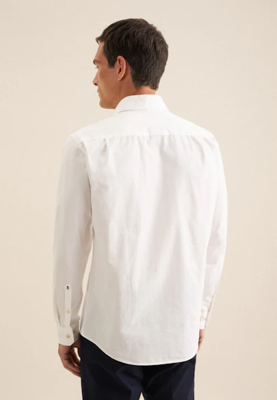 Regular Casual Hemd Uni in Weiß |  Seidensticker Onlineshop
