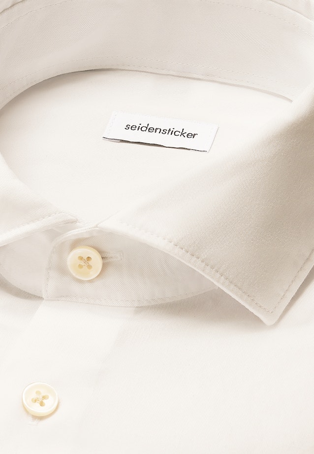 Regular Chemise décontractée Uni in Blanc |  Seidensticker Onlineshop